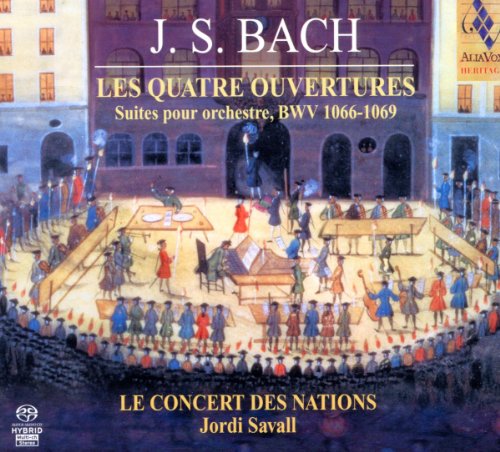A CD cover featuring a 17th-century courtyard scene with musicians and dancers.