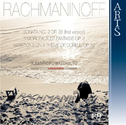 Alessandro Mazzamuto - Rachmaninoff: Sonata No. 2 op. 36 (First Version, 1913), 5 Morceaux de Fantaisie op. 3 & Variations on a Theme of Corelli op. 42 [CD]
