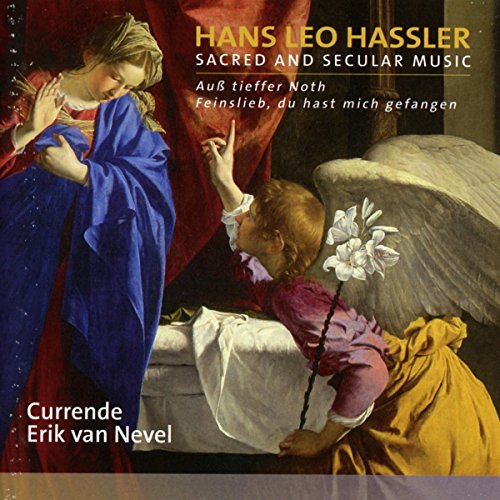 "CD cover featuring a Renaissance painting of Mary and angels, with text overlay."