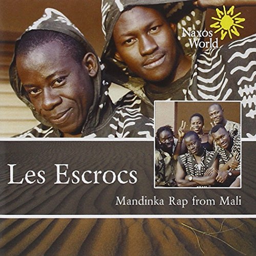 "CD cover with men in patterned clothing, featuring a group photo inset."