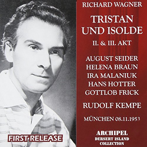 "CD cover with red background, black-and-white portrait, and white text listing performers and details."