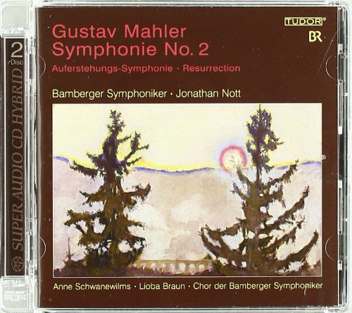 CD cover with abstract tree painting and red and white text on brown background.