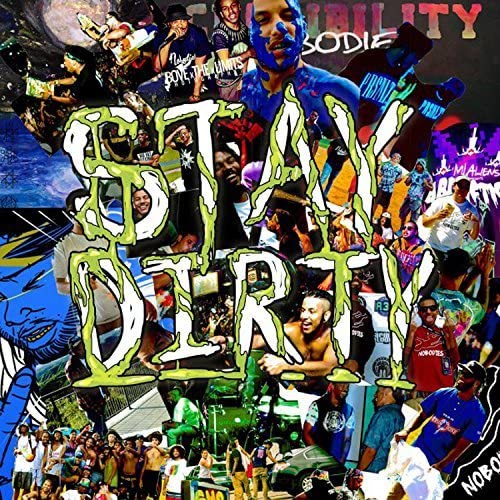 CD cover for "Nobodies - Stay Dirty" with collage of faces and text.