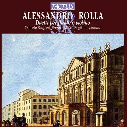 "CD cover with 18th-century building illustration and musicians' names."