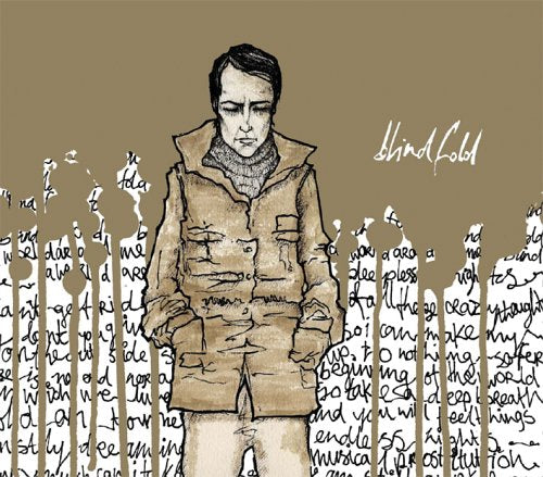 Album cover art: man in parka standing before crowd of silhouettes with handwritten text.