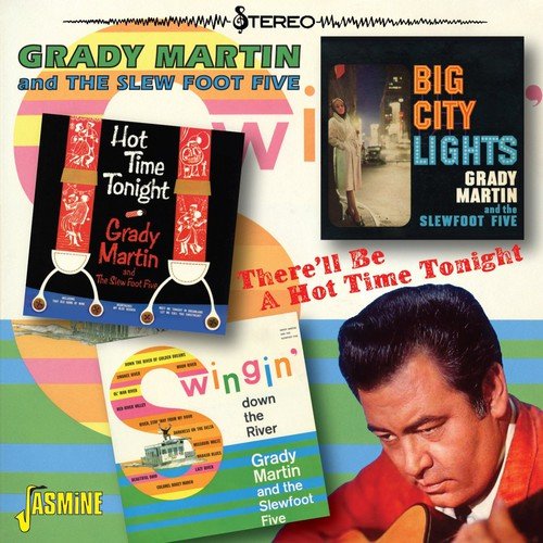 "CD cover featuring Grady Martin and the Slew Foot Five with three album covers."