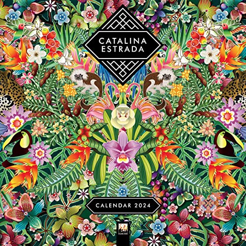 Catalina Estrada Wall Calendar 2024 (Art Calendar): Original Flame Tree Publishing-Kalender [Kalender]