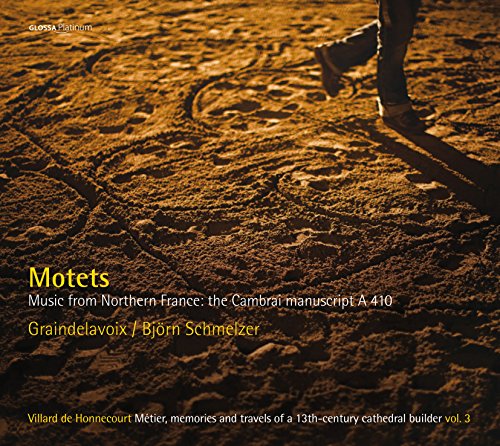 CD cover with a person's footprints in sand and medieval drawing.