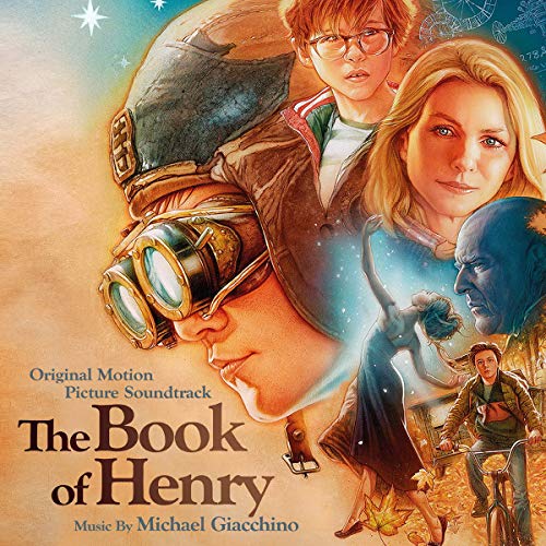 "Soundtrack cover for 'The Book of Henry' featuring character illustrations."