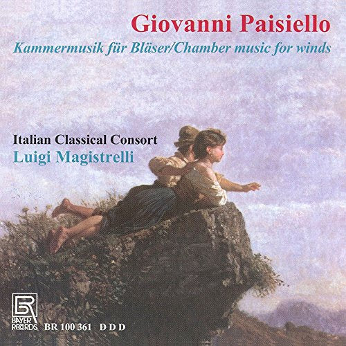 CD cover art featuring two women on a rocky outcrop, classical music theme.