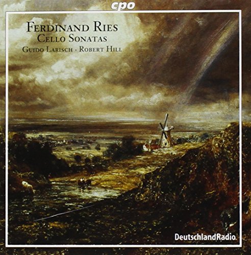 CD cover featuring a landscape painting with a cloudy sky and windmill.