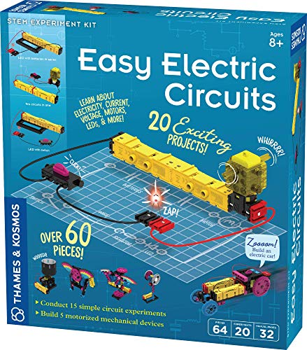 Thames & Kosmos | 550041 | Easy Electric Circuits | 20 Exciting Projects | Over 60 Pieces | STEM | Ages 9+