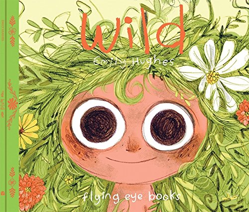 "Children's book cover featuring a whimsical face surrounded by green foliage and flowers."