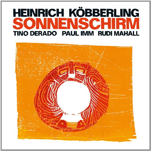 The album cover features an orange square with a red circular design, on a white background.