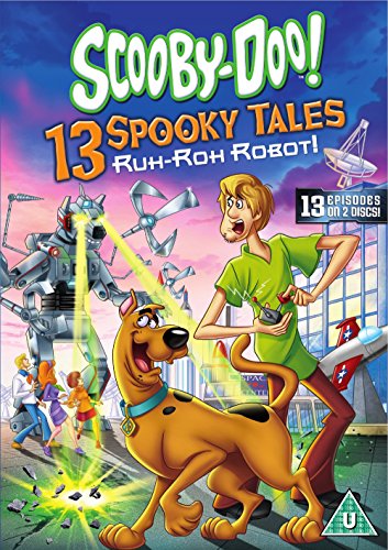 DVD cover featuring cartoon characters, a robot, and a cityscape with a purple sky.