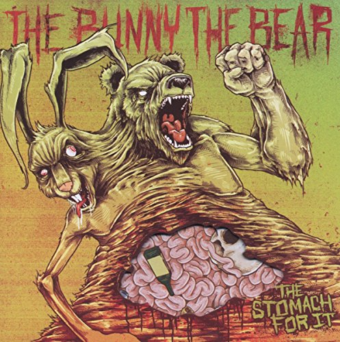 Album cover art featuring a cartoon bear and rabbit with exposed intestines and brains.
