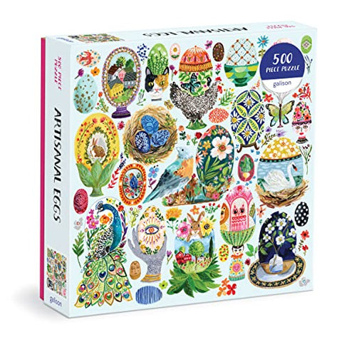 Galison 9780735378131 Artisanal Eggs Jigsaw Puzzle, Multicoloured