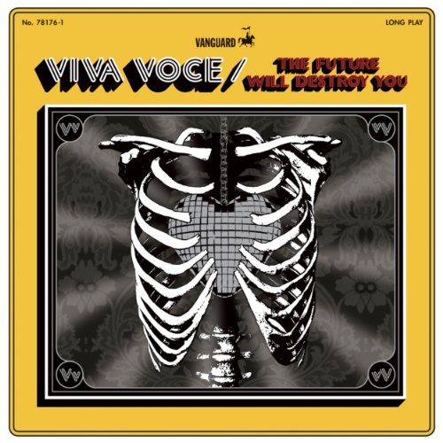 "Yellow album cover with a skeleton ribcage and 'Viva Voce' text."