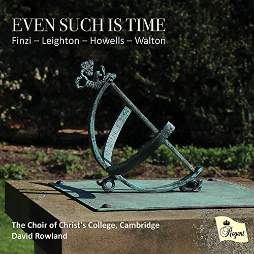 "CD cover with a sundial on a stone pedestal in a garden."