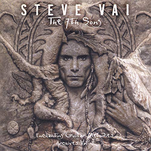 The image depicts a CD cover featuring a man with a serious expression, surrounded by a stone-like texture and ornate details. The alt text for this image could be: "CD cover with a man's face, stone texture, and ornate designs."