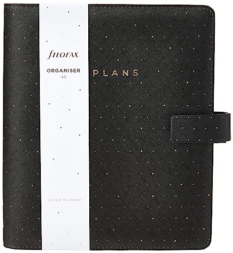 Filofax A5 Moonlight Organiser - black