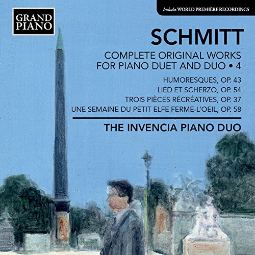 "CD cover with a man standing before a monument, blue sky and trees."