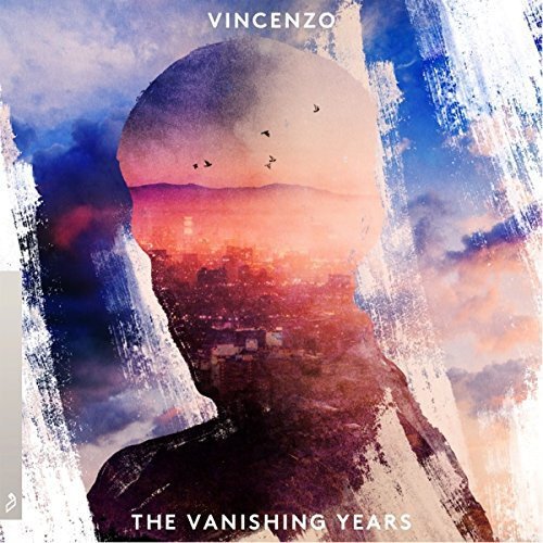 "Album cover art for 'Vincenzo - The Vanishing Years' with abstract landscape and text."