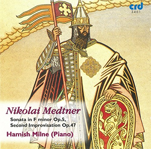 CD cover featuring a medieval king holding a flag, with text overlay.