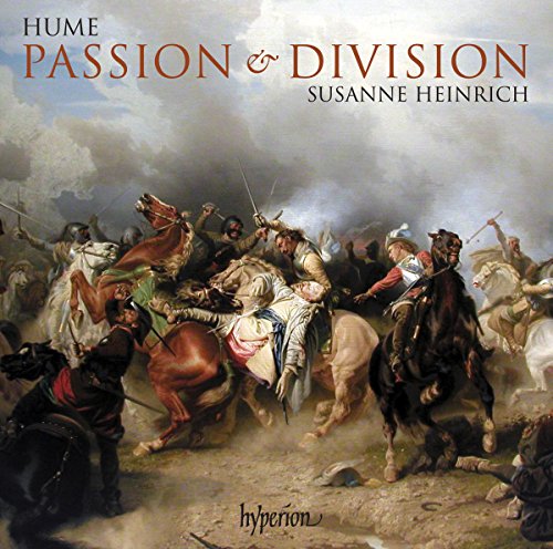 "CD cover with a chaotic battle scene and 'Hume Passion & Division' text."