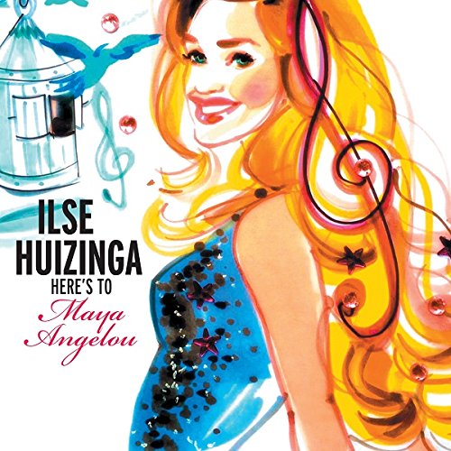 Compact disc titled "Here's To Maya Angelou" by Ilse Huizinga in a CD case.