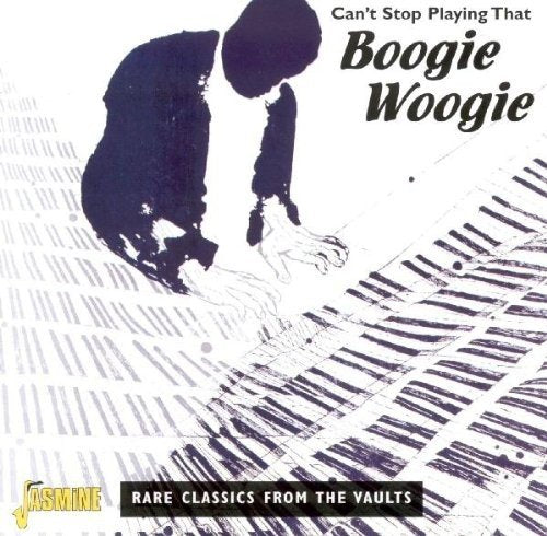 "CD cover with a man playing piano and 'Boogie Woogie' text."