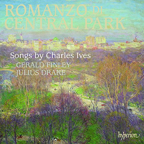 "CD cover featuring impressionist painting of park landscape with text overlay."