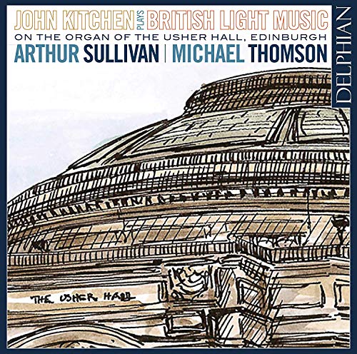 "CD cover featuring a sketch of the Usher Hall building."