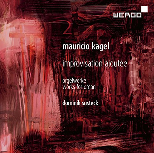 Red abstract album cover with white text and "WERGO" logo in the top-right corner.