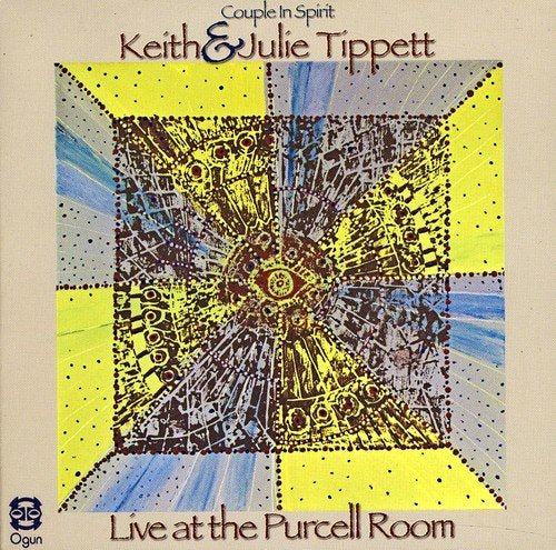 Album cover with abstract, multicolored design and text "Keith & Julie Tippett Live".