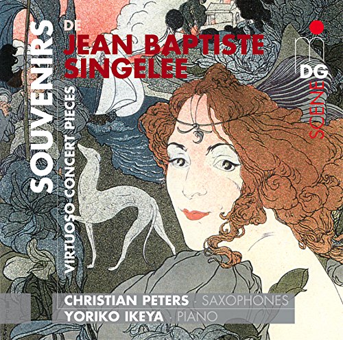 "CD cover featuring an Art Nouveau illustration of a woman with red curly hair."