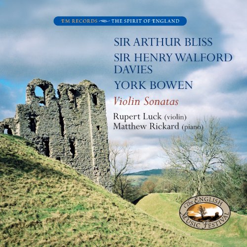 "CD cover featuring a ruined stone building on a grassy hill with cloudy sky."