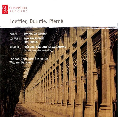 "CD cover with sepia-toned image of a long, ornate building and musical text."