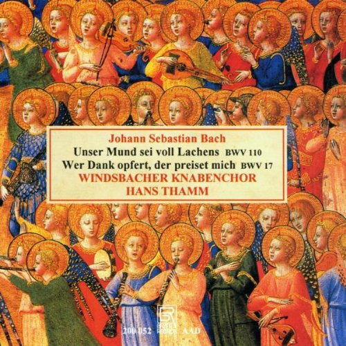 The image is a CD cover featuring angels playing instruments. Alt text: "CD cover with angels playing instruments and text overlay."
