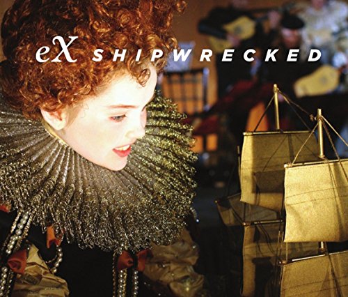 "CD cover featuring a woman with red hair and a model ship."