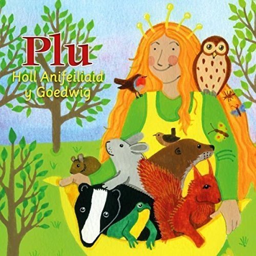"CD cover featuring a cartoon princess surrounded by forest animals and trees."