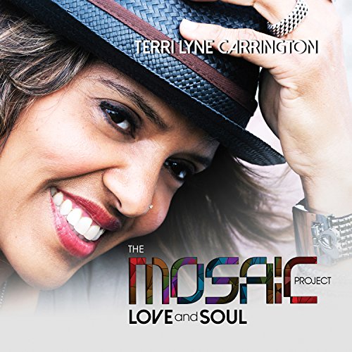 "Album cover featuring a smiling woman in a hat, with multicolored text below."