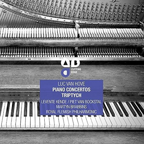 "CD cover featuring a piano's interior with a blue text box and white text."