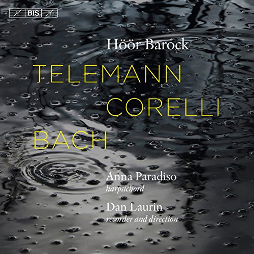 "CD cover featuring ripples in water with text overlay listing composers and performers."