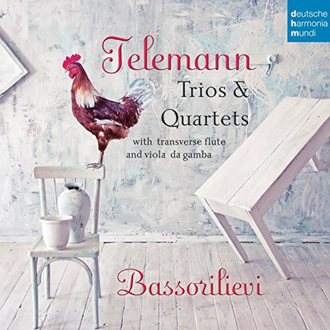 Bassorilievi - Telemann: Trios and Quartets With Transverse Flute And Viola Da Gamba Audio CD