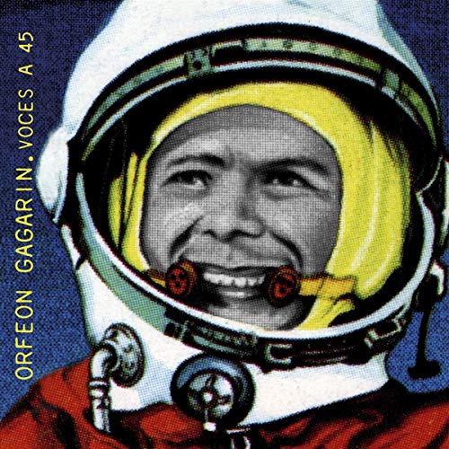 Vinyl record cover featuring a smiling astronaut in a white helmet.