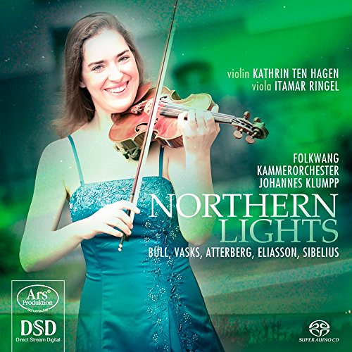 CD cover featuring a woman in a blue dress playing the violin.