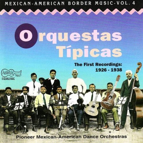 "CD cover with a group of men playing various musical instruments."