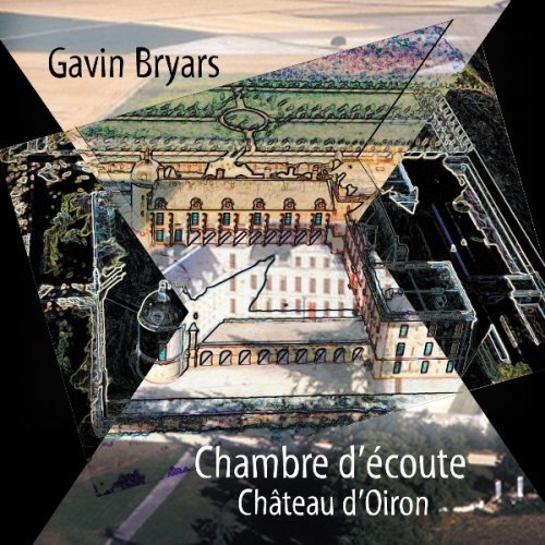 "CD cover with abstract, fragmented image of a large estate and surrounding landscape."