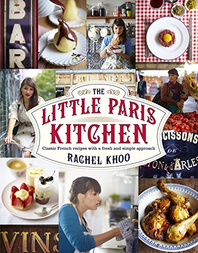 "The Little Paris Kitchen" cookbook cover with images of food and the author.